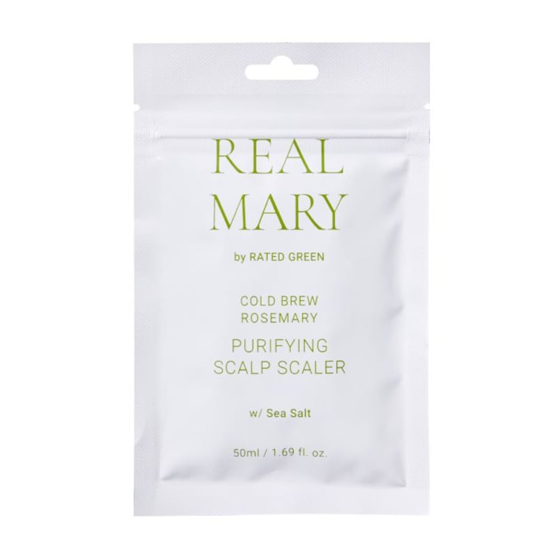 Очищувальна маска для шкіри голови Rated Green Real Mary Purifying Scalp Scaler з морською сіллю, 50 мл